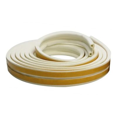 Borracha Vedação Branco Veda Fresta Adesiva Rolo 6m Modelo P Stamaco