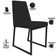 Cadeira Para Sala De Jantar Base Aço Industrial Preto Dafne L02 Suede Preto - Lyam Decor