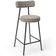 Kit 02 Banquetas Baixa Para Cozinha Sala De Jantar Bar Bancada Milão L02 Bouclê Creme - Lyam Decor