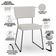 Kit 08 Cadeiras Decorativas Para Sala De Jantar Allana L02 Bouclê Cru - Lyam