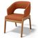 Kit 06 Cadeiras de Jantar e Estar Living Estofada Lince L02 Tecido Terracota - Lyam Decor