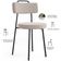 Cadeira Decorativa Estofada Para Sala De Jantar Barcelona L02 Bouclê Creme - Lyam Decor