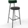 Kit 02 Banquetas Alta Bar Cozinha Sala De Jantar Milão L02 Facto Verde Linho Chumbo - Lyam Decor