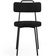 Kit 06 Cadeiras Decorativas Estofada Para Sala De Jantar Barcelona L02 Poliéster Preto - Lyam