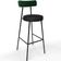 Kit 04 Banquetas Alta Bar Cozinha Sala De Jantar Milão L02 Facto Verde Couríssimo Preto - Lyam Decor
