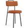 Kit 06 Cadeiras Decorativas Estofada Para Sala De Jantar Barcelona L02 Tecido Terracota - Lyam Decor