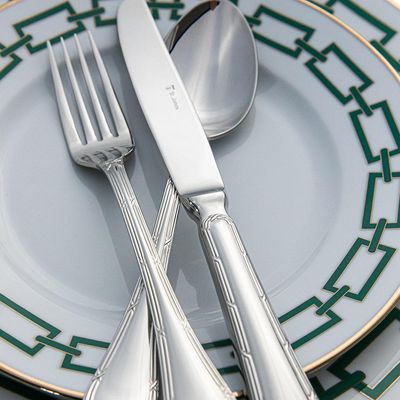 Faqueiro em prata com estojo Saint James Croise 101 peças: Requinte e design clássico para sua mesa