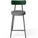 Kit 04 Banquetas Baixa Cozinha E Sala Jantar Bancada Milão L02 Facto Verde Cinza Escuro - Lyam Decor