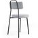 Cadeira Decorativa Estofada Para Sala De Jantar Barcelona L02 Bouclê Cinza - Lyam Decor