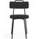 Cadeira Decorativa Estofada Para Sala De Jantar Barcelona L02 Suede Preto - Lyam Decor