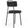 Cadeira Decorativa Estofada Para Sala De Jantar Barcelona L02 Suede Preto - Lyam Decor