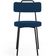 Kit 06 Cadeiras Decorativas Estofada Sala De Jantar Barcelona L02 Suede Azul Marinho - Lyam Decor