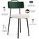 Kit 02 Cadeiras Decorativa Estofada Sala De Jantar Barcelona L02 Facto Verde Musgo Linho Cru - Lyam