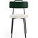 Kit 02 Cadeiras Decorativa Estofada Sala De Jantar Barcelona L02 Facto Verde Musgo Linho Cru - Lyam