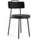 Cadeira Decorativa Estofada Para Sala De Jantar Barcelona L02 Couríssimo Preto Linho Chumbo - Lyam