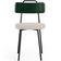 Cadeira Decorativa Estofada Para Sala de Jantar Barcelona L02 Facto Verde Musgo Linho Bege - Lyam