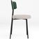 Cadeira Decorativa Estofada Para Sala de Jantar Barcelona L02 Facto Verde Musgo Linho Bege - Lyam