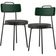 Kit 02 Cadeiras Decorativa Estofada Sala Jantar Barcelona L02 Facto Verde Musgo Linho Chumbo - Lyam