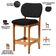 Kit 04 Banquetas Baixa Bar Cozinha E Sala De Jantar Fixa Betta L02 Imbuia Linho Chumbo - Lyam Decor