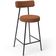 Kit 06 Banquetas Baixa Para Cozinha Sala De Jantar Bar Milão L02 Bouclê Terracota - Lyam Decor