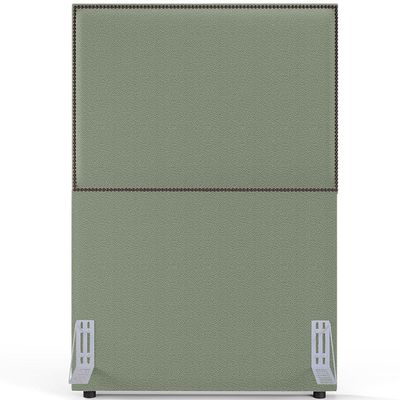Cabeceira Cama Box Solteiro Com Tachas 100 cm Vicenza L02 Bouclê Oliva - Lyam Decor