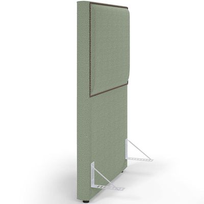 Cabeceira Cama Box Solteiro Com Tachas 100 cm Vicenza L02 Bouclê Oliva - Lyam Decor