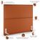 Cabeceira Box Casal King Com Tachas 195 cm Vicenza L02 Tecido Terracota - Lyam Decor