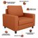 Poltrona Decorativa Para Sala De Estar E Recepção Malta L02 Tecido Terracota - Lyam Decor