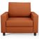 Poltrona Decorativa Para Sala De Estar E Recepção Malta L02 Tecido Terracota - Lyam Decor