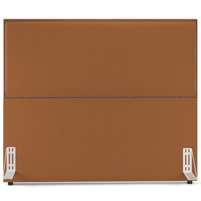 Cabeceira Box Casal Com Tachas 160 cm Vicenza L02 Bouclê Terracota - Lyam Decor