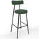 Kit 06 Banquetas Baixa Bar Cozinha Sala De Jantar Milão L02 Suede Verde Musgo - Lyam Decor