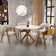 Cadeira Para Sala de Jantar e Estar Living Estofada Suran L02 Bouclê Creme - Lyam
