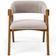 Cadeira Para Sala de Jantar e Estar Living Estofada Suran L02 Bouclê Creme - Lyam