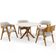 Cadeira Para Sala de Jantar e Estar Living Estofada Suran L02 Bouclê Creme - Lyam
