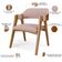Kit 04 Cadeiras Para Sala de Jantar e Estar Living Estofada Suran L02 Linho Rosê - Lyam