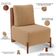 Poltrona Decorativa Sala de Estar Living Hungria L02 Couríssimo Camel Bouclê Mostarda - Lyam
