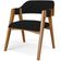 Cadeira Para Sala de Jantar e Estar Living Estofada Suran L02 Suede Preto - Lyam