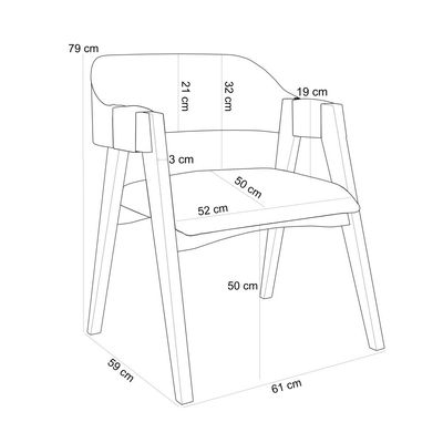 Kit 02 Cadeiras Para Sala de Jantar e Estar Living Estofada Suran L02 Bouclê Bege - Lyam