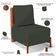 Poltrona Decorativa Sala de Estar Living Hungria L02 Couríssimo Camel Linho Verde Musgo - Lyam
