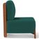 Poltrona Decorativa Sala Estar Living Pés Madeira Hungria L02 Couríssimo Camel Bouclê Verde - Lyam