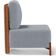 Poltrona Decorativa Sala Estar Living Pés Madeira Hungria L02 Couríssimo Camel Bouclê Cinza - Lyam