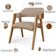 Kit 04 Cadeiras Para Sala de Jantar e Estar Living Estofada Suran L02 Linho Bege Escuro - Lyam