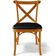 Cadeira Para Sala de Jantar e Estar Living Estofada Ávila L02 Couríssimo Preto - Lyam