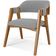Kit 02 Cadeiras Para Sala de Jantar e Estar Living Estofada Suran L02 Suede Cinza - Lyam