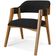 Cadeira Para Sala de Jantar e Estar Living Estofada Suran L02 Bouclê Preto - Lyam