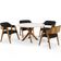 Cadeira Para Sala de Jantar e Estar Living Estofada Suran L02 Bouclê Preto - Lyam