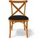 Cadeira Para Sala de Jantar e Estar Living Estofada Ávila L02 Suede Preto - Lyam