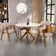 Cadeira Para Sala de Jantar e Estar Living Estofada Suran L02 Linho Rosê - Lyam