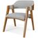 Kit 02 Cadeiras Para Sala de Jantar e Estar Living Estofada Suran L02 Linho Cinza - Lyam