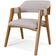 Cadeira Para Sala de Jantar e Estar Living Estofada Suran L02 Linho Bege - Lyam